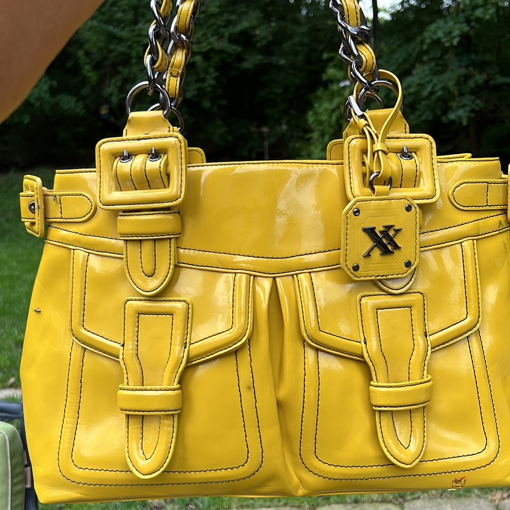 Yellow patent look Maxx New York bag - Picture 9 of 12